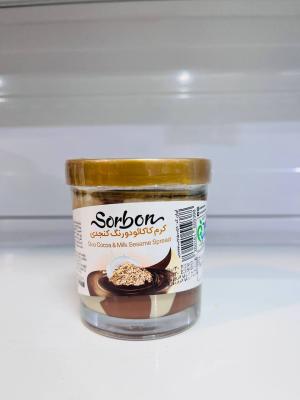 شکلات صبحانه کنجدی 200 گرم دورنگ ساربون