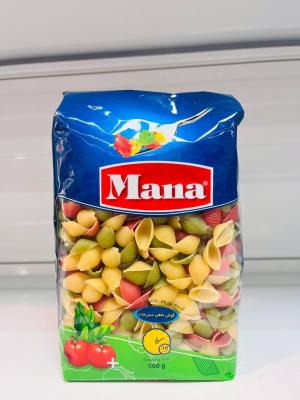 ماکارونی فرمی سبزیجات 500 گرم گوش ماهی مانا