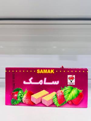ویفر 80 گرم توت فرنگی سامک