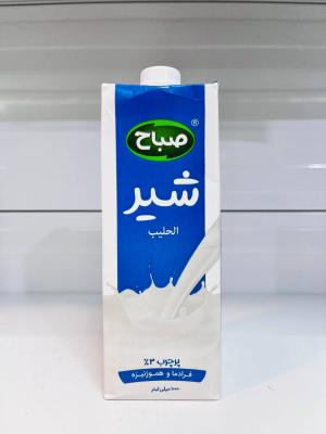 شیر پرچرب 1 لیتری  صباح