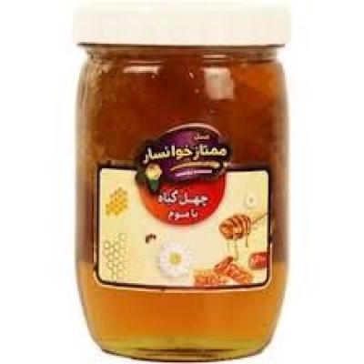 عسل 900 گرم موم دار شهد گل خانسار